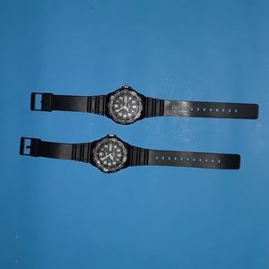 2 Used Casio Quartz MRW-200H Men's Analog Watches